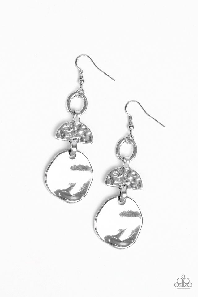 Melting Pot - Silver - Paparazzi Earring Image