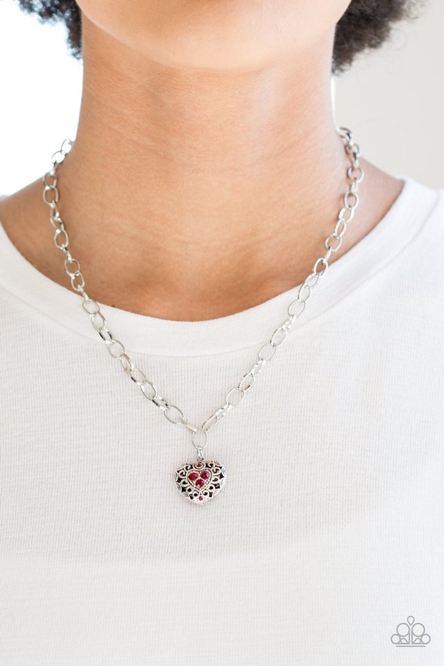 No Love Lost - Red - Paparazzi Necklace Image