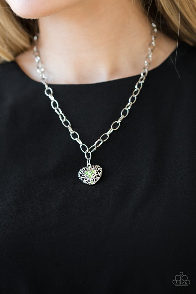 No Love Lost - Green - Paparazzi Necklace Image