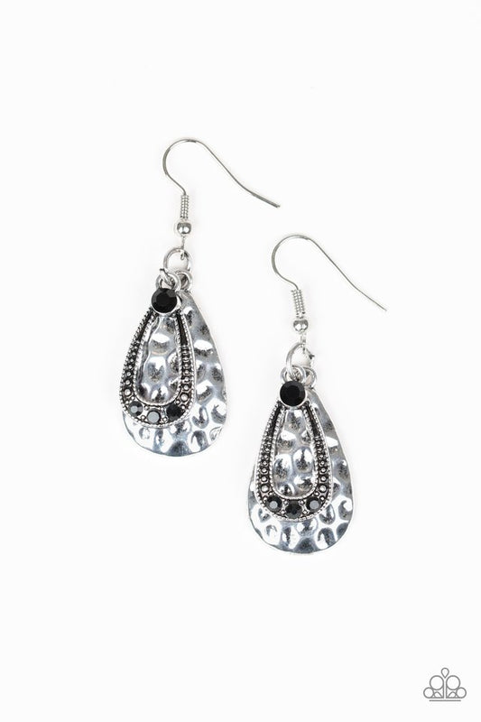 Rural Riches - Black - Paparazzi Earring Image