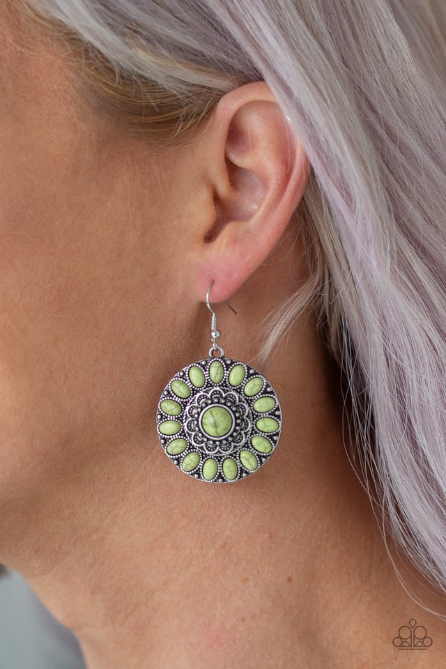 Desert Palette - Green - Paparazzi Earring Image
