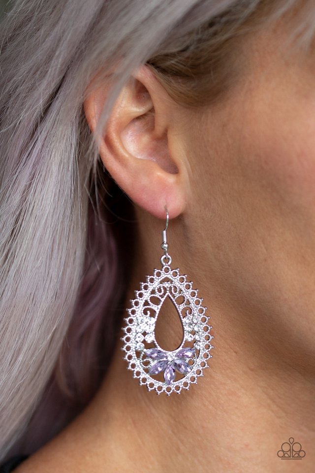 Instant REFLECT - Purple - Paparazzi Earring Image