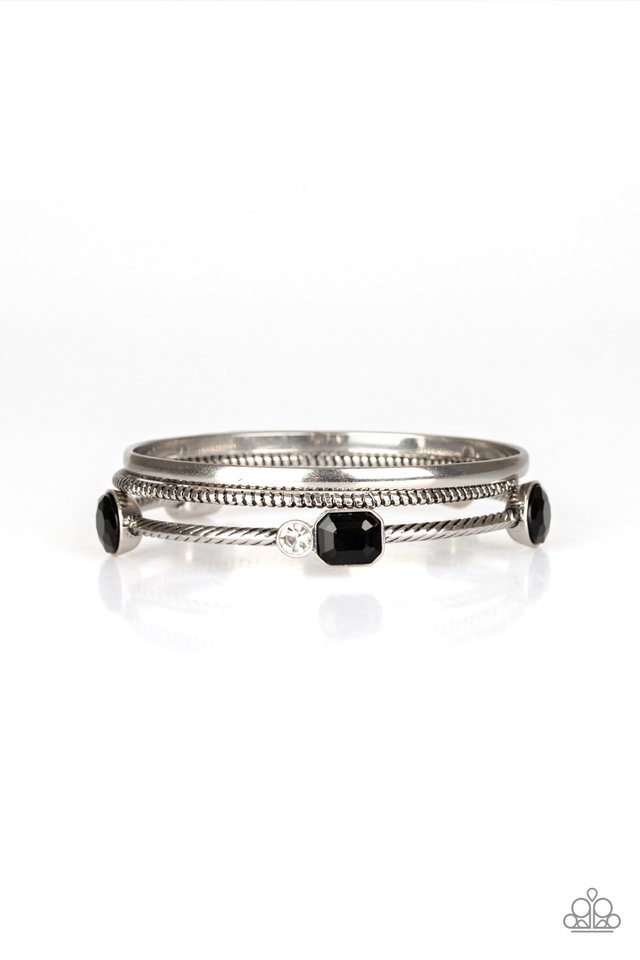 City Slicker Sleek - Black - Paparazzi Bracelet Image