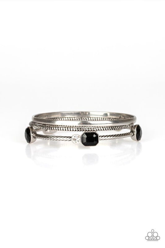 City Slicker Sleek - Black - Paparazzi Bracelet Image