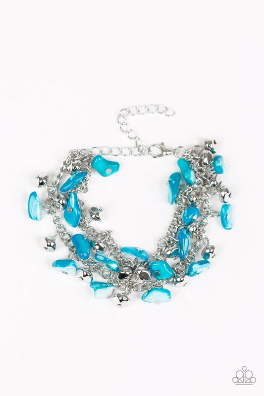 Plentiful Pebbles - Blue - Paparazzi Bracelet Image