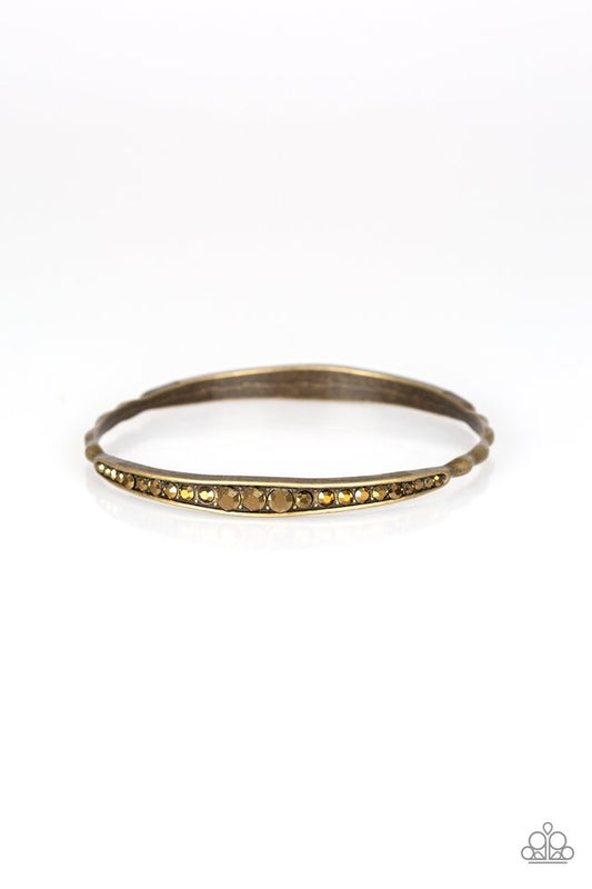 Just SPARKLE and Wave - Brass - Paparazzi Bracelet Image