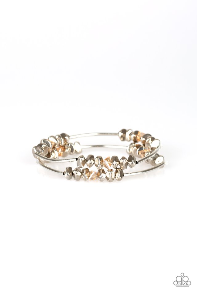 Get The GLOW On The Road - Brown - Paparazzi Bracelet Image