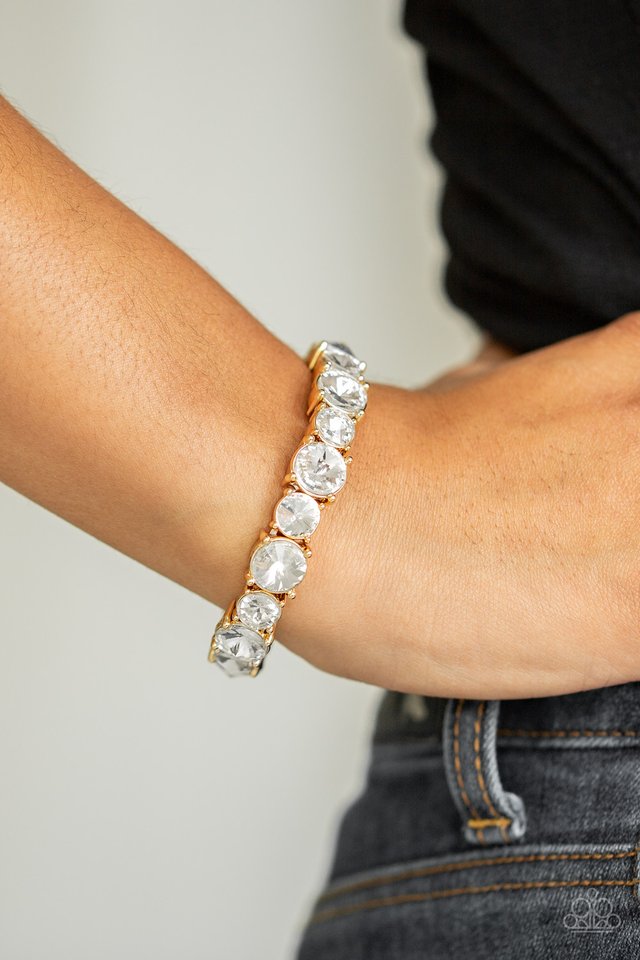 Born To Bedazzle - Gold - Paparazzi Bracelet Image