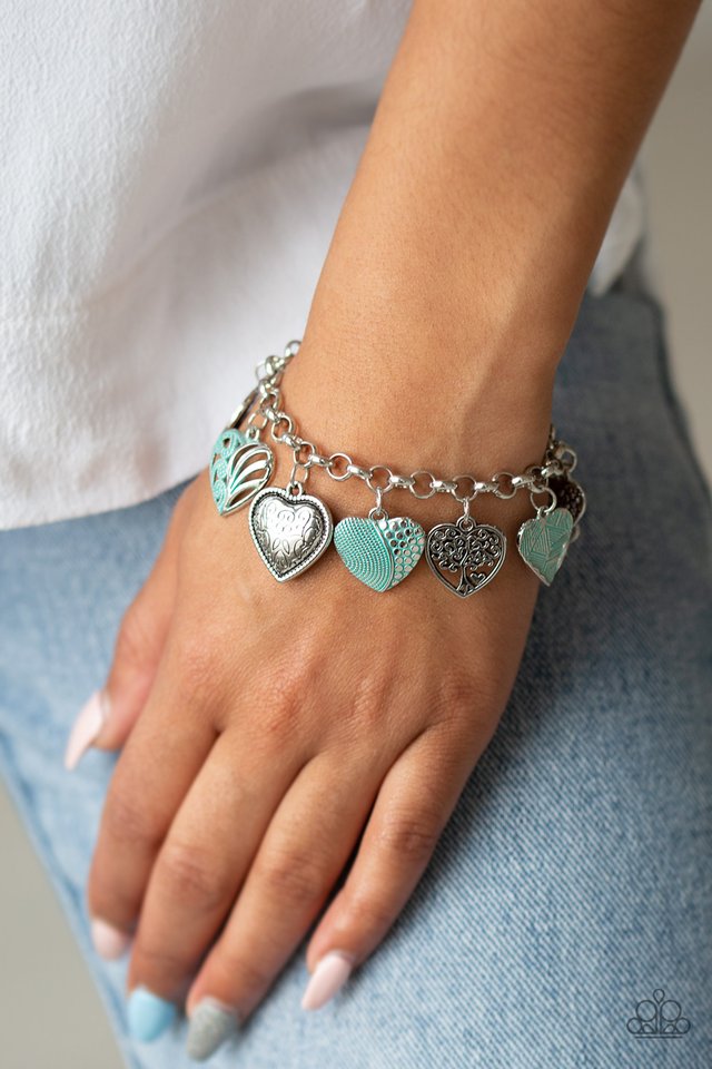 Garden Hearts - Green - Paparazzi Bracelet Image