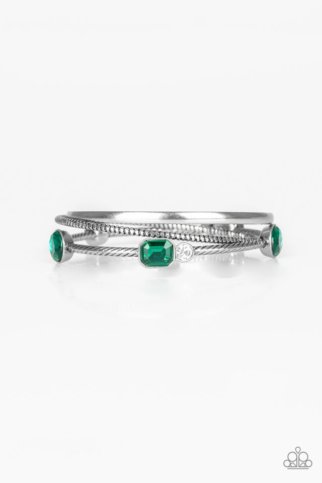 City Slicker Sleek - Green - Paparazzi Bracelet Image