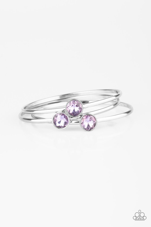 Be All You Can BEDAZZLE - Purple - Paparazzi Bracelet Image