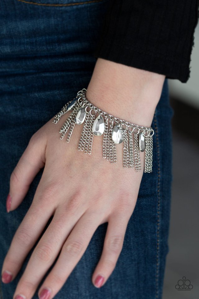 Brag Swag - Silver - Paparazzi Bracelet Image