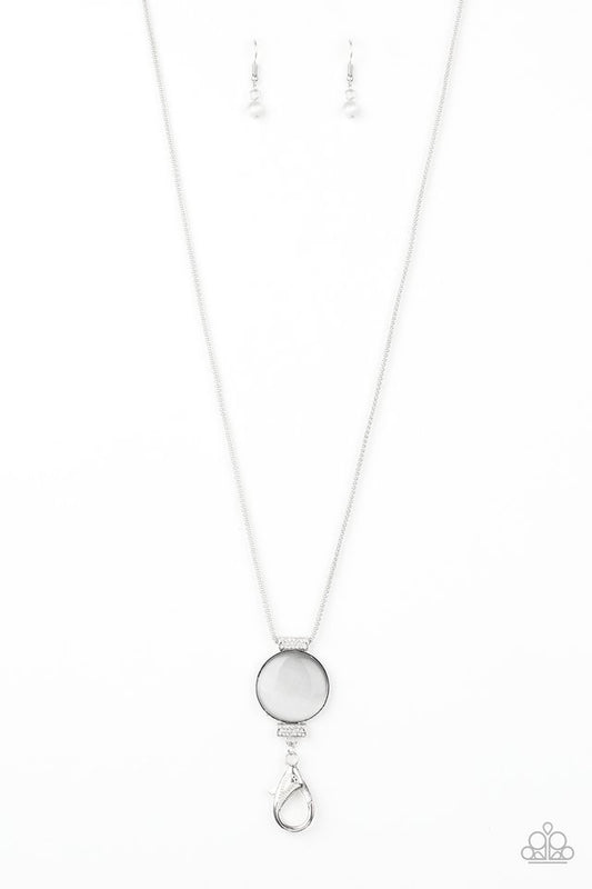 Happy As Can BEAM - White - Paparazzi Necklace Image