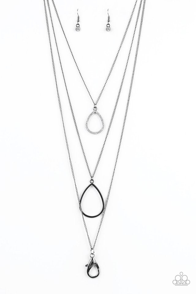 Make The World Sparkle - Black - Paparazzi Necklace Image