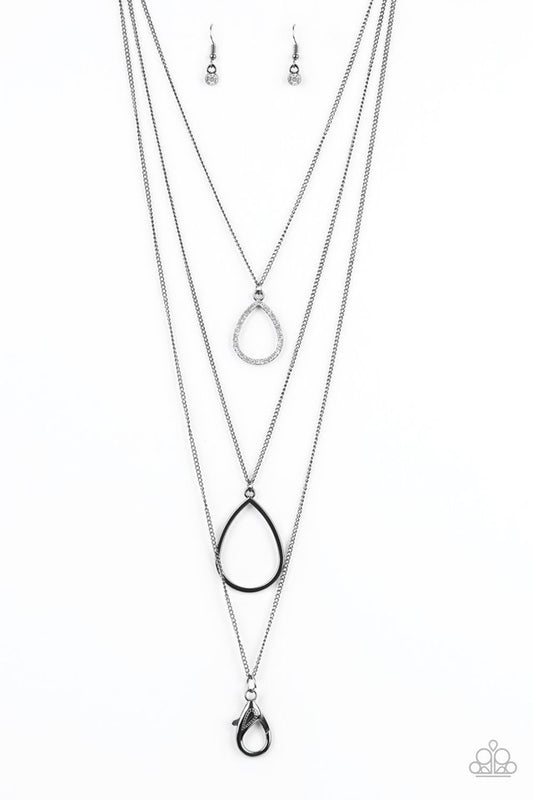 Make The World Sparkle - Black - Paparazzi Necklace Image