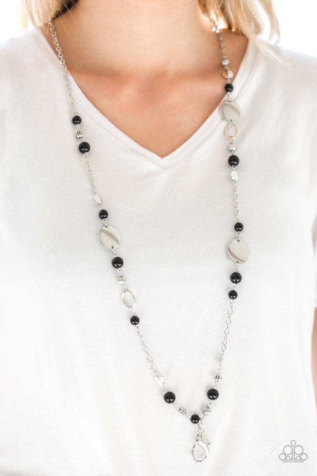 Serenely Springtime - Black - Paparazzi Necklace Image