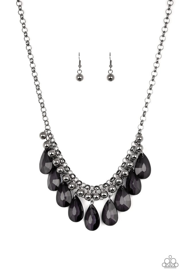 Fashionista Flair - Black - Paparazzi Necklace Image