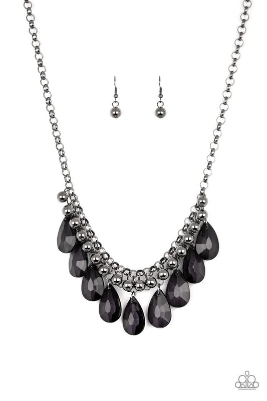 Fashionista Flair - Black - Paparazzi Necklace Image
