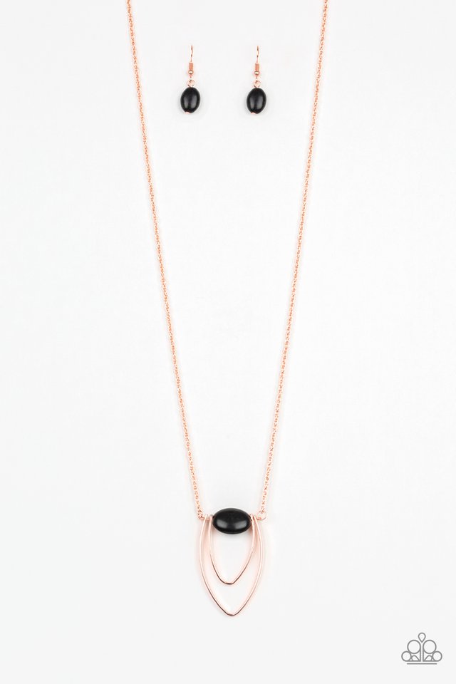 Quarry Quest - Black - Paparazzi Necklace Image