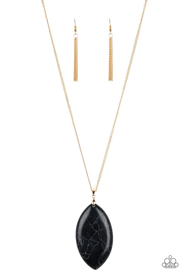 Santa Fe Simplicity - Black - Paparazzi Necklace Image