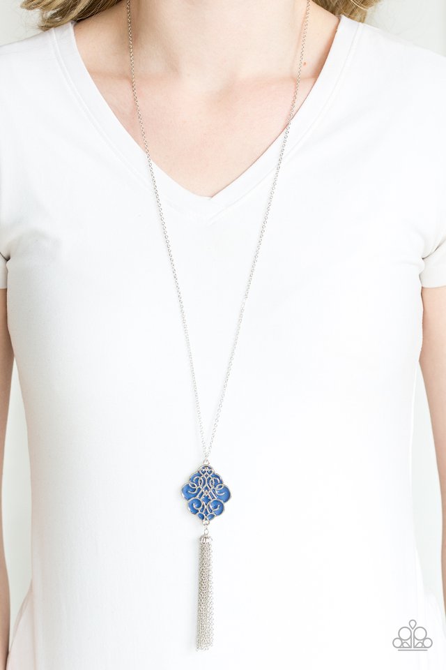 Malibu Mandala - Blue - Paparazzi Necklace Image