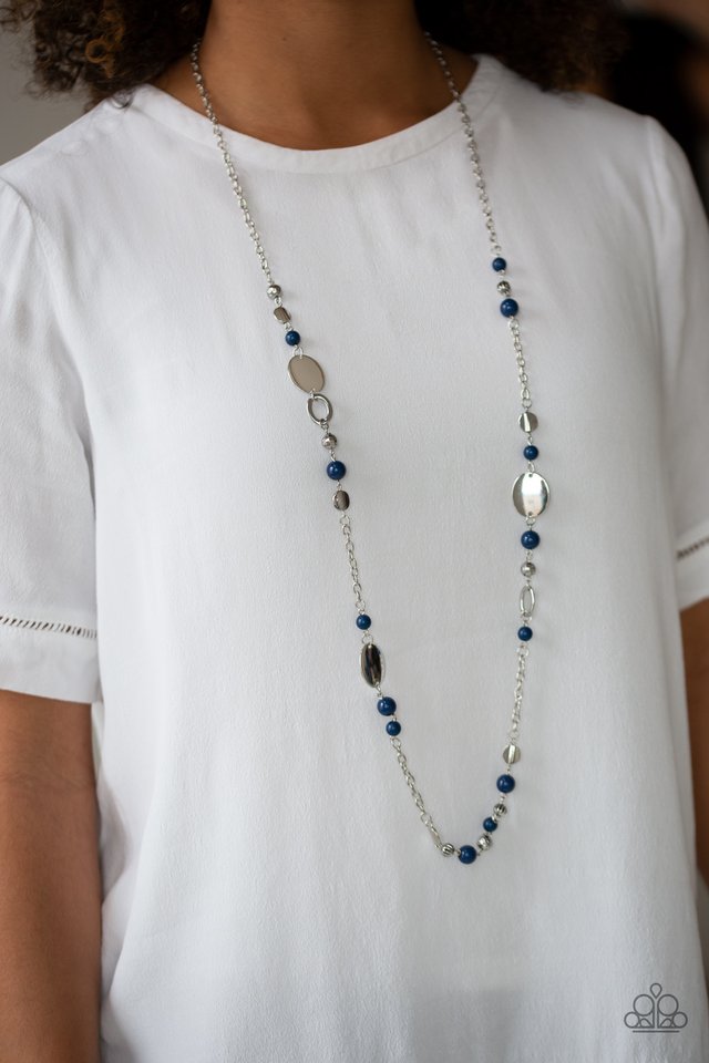 Serenely Springtime - Blue - Paparazzi Necklace Image