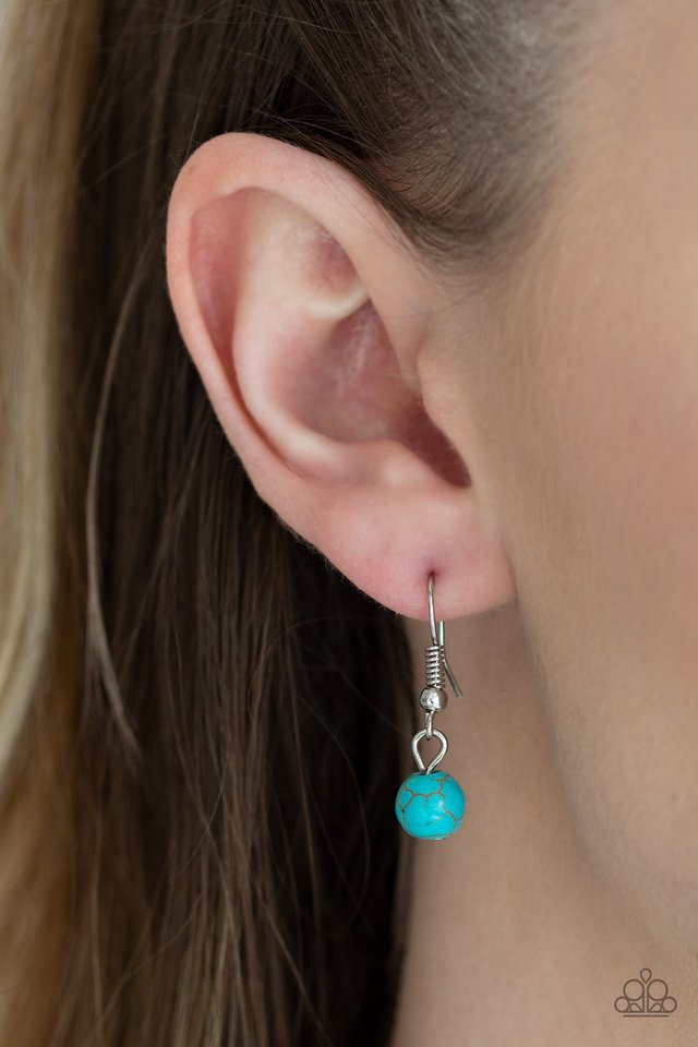 Sandstone Solstice - Blue - Paparazzi Necklace Image