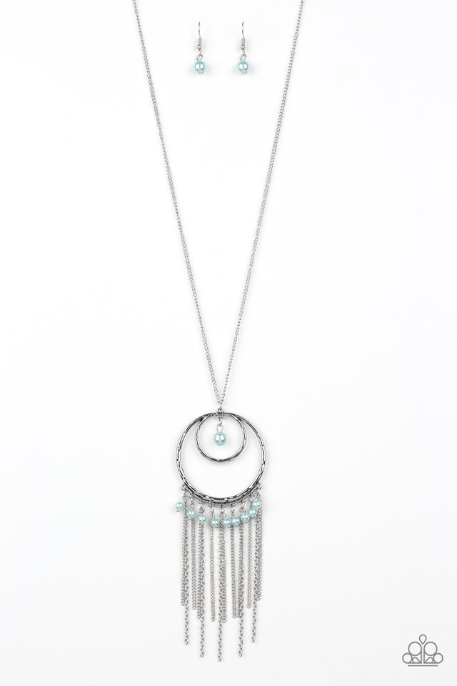 Out Of Bounds Shimmer - Blue - Paparazzi Necklace Image