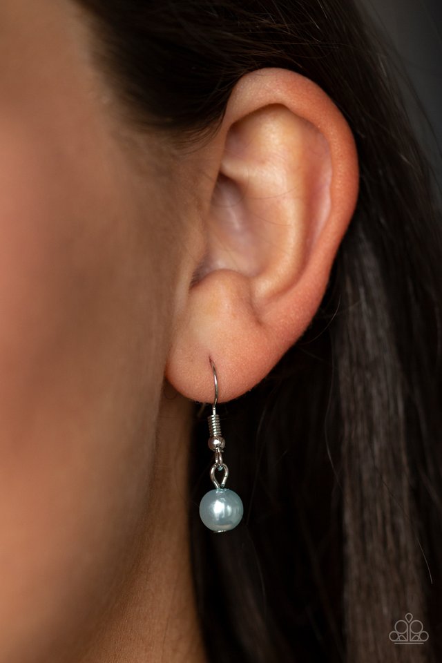 Out Of Bounds Shimmer - Blue - Paparazzi Necklace Image