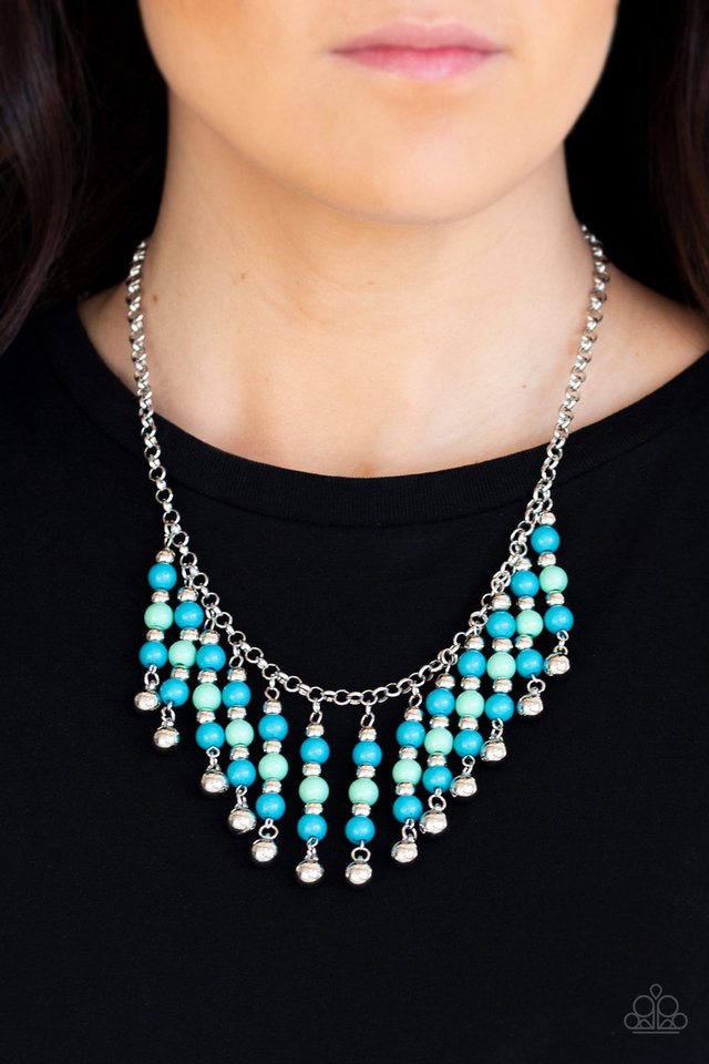 Your SUNDAES Best - Blue - Paparazzi Necklace Image