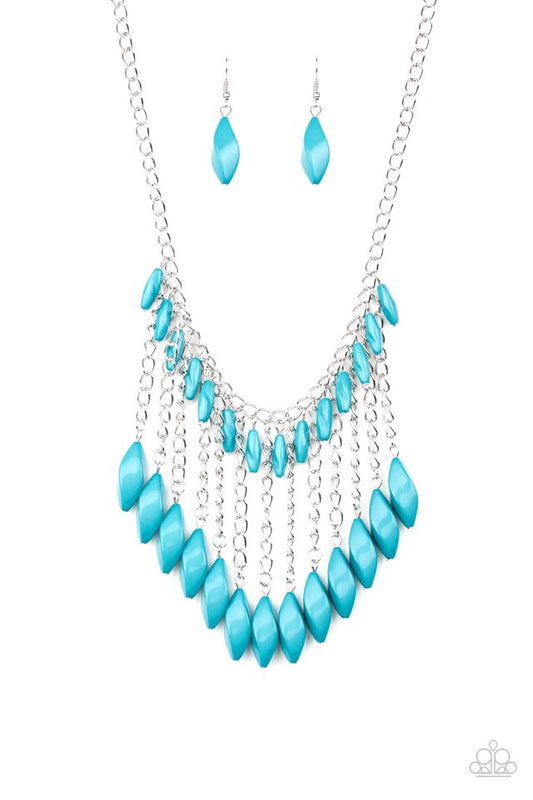 Venturous Vibes - Blue - Paparazzi Necklace Image