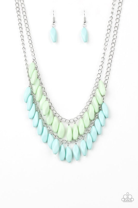 Beaded Boardwalk - Blue - Paparazzi Necklace Image