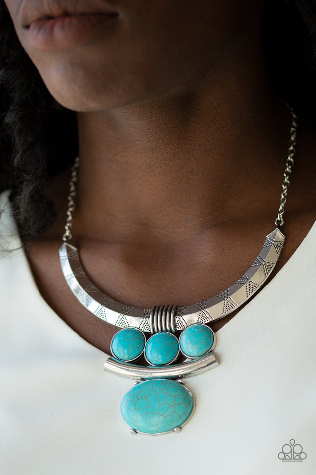 Commander In CHIEFETTE - Blue - Paparazzi Necklace Image