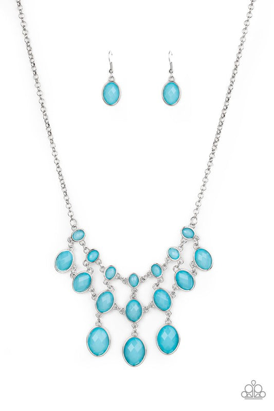 Mermaid Marmalade - Blue - Paparazzi Necklace Image
