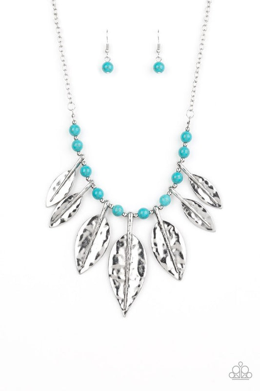Highland Harvester - Blue - Paparazzi Necklace Image