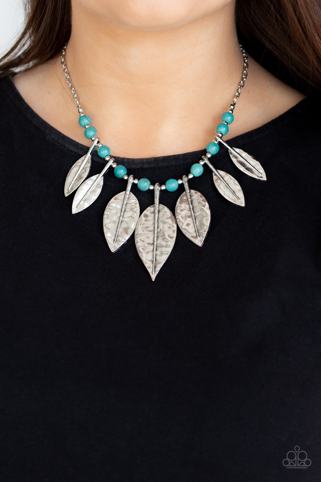 Highland Harvester - Blue - Paparazzi Necklace Image