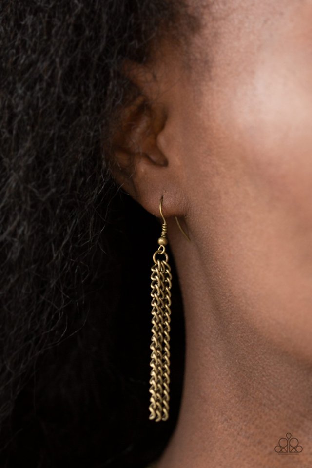 Palm Springs Pharaoh - Brass - Paparazzi Necklace Image