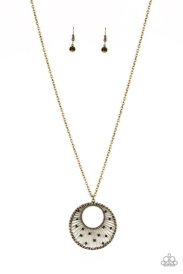 Urban Illumination - Brass - Paparazzi Necklace Image