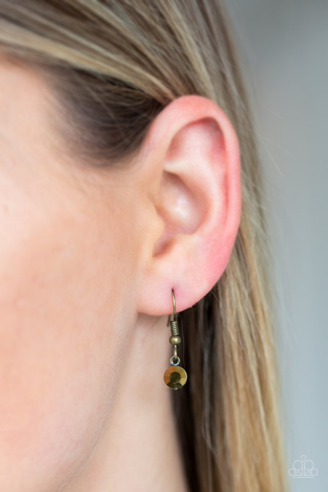 Urban Illumination - Brass - Paparazzi Necklace Image