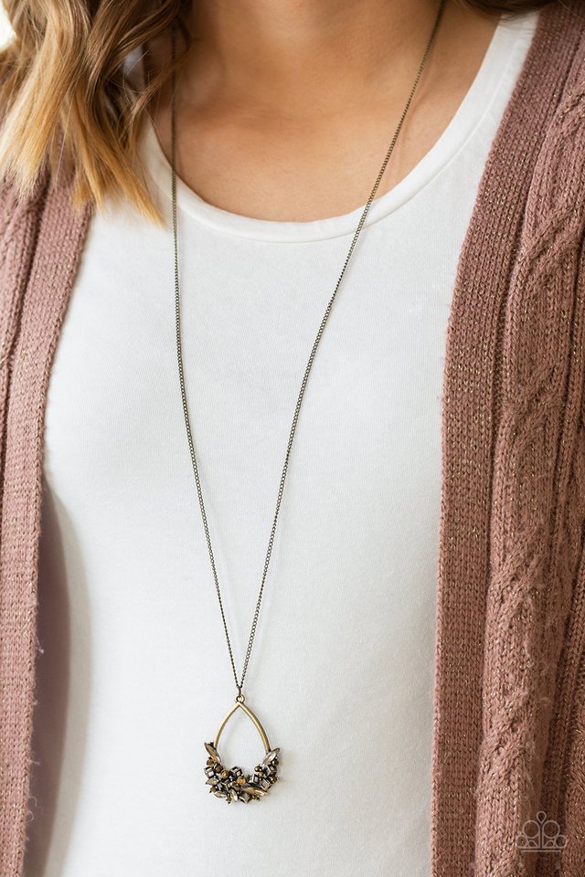 Couture Crash Course - Brass - Paparazzi Necklace Image