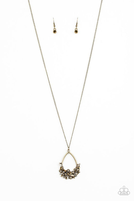 Couture Crash Course - Brass - Paparazzi Necklace Image