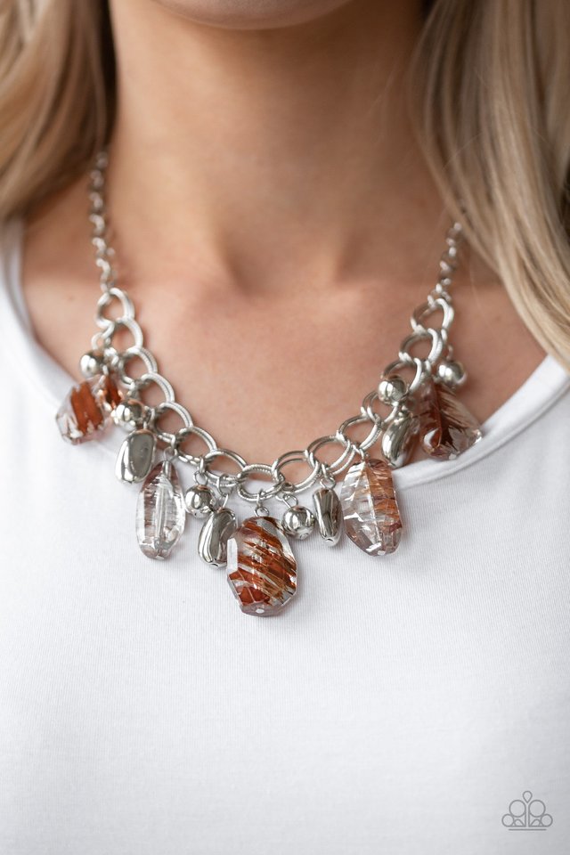 Chroma Drama - Brown - Paparazzi Necklace Image