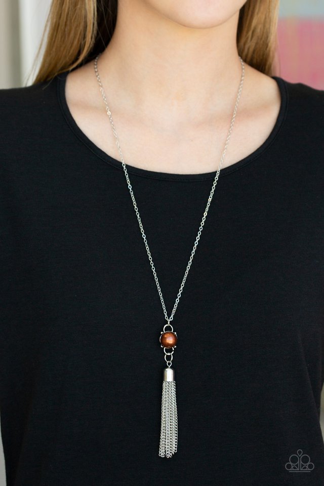 Diva Dance Party - Brown - Paparazzi Necklace Image