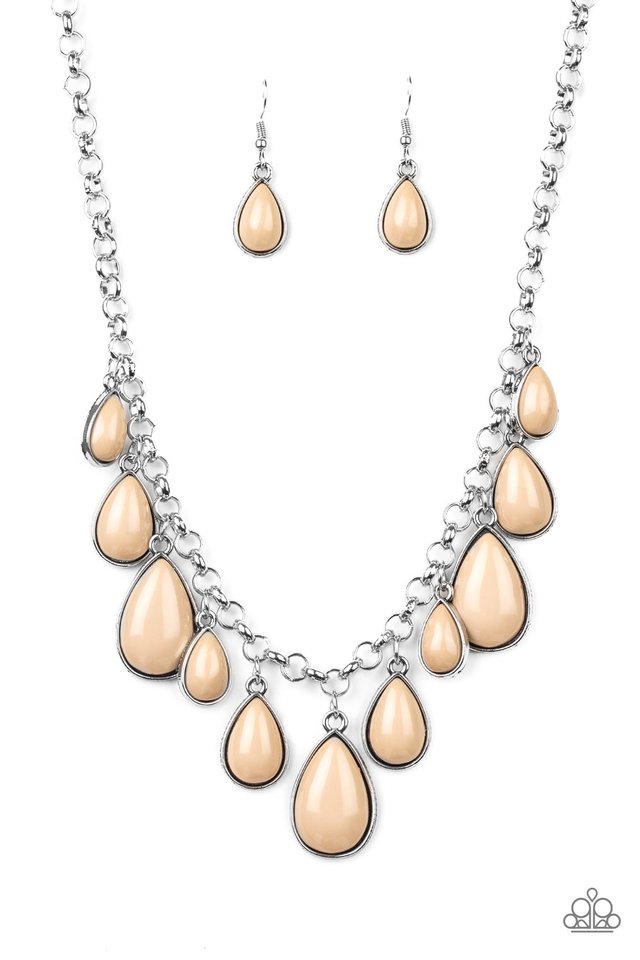Jaw-Dropping Diva - Brown - Paparazzi Necklace Image
