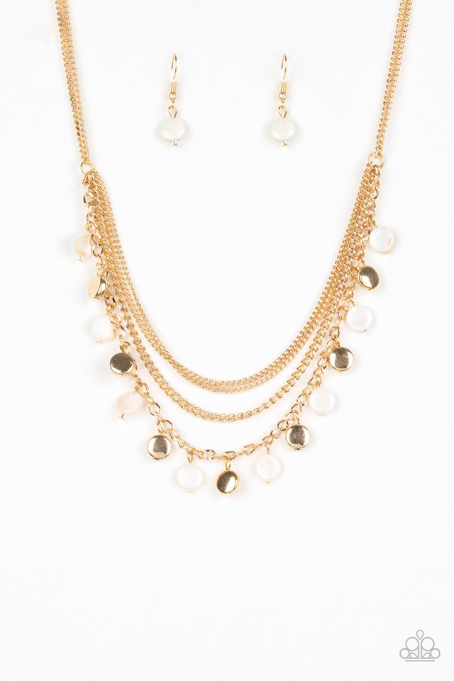 Beach Flavor - Gold - Paparazzi Necklace Image