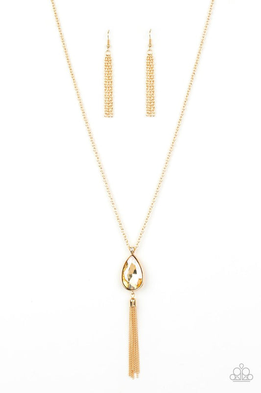 Elite Shine - Gold - Paparazzi Necklace Image