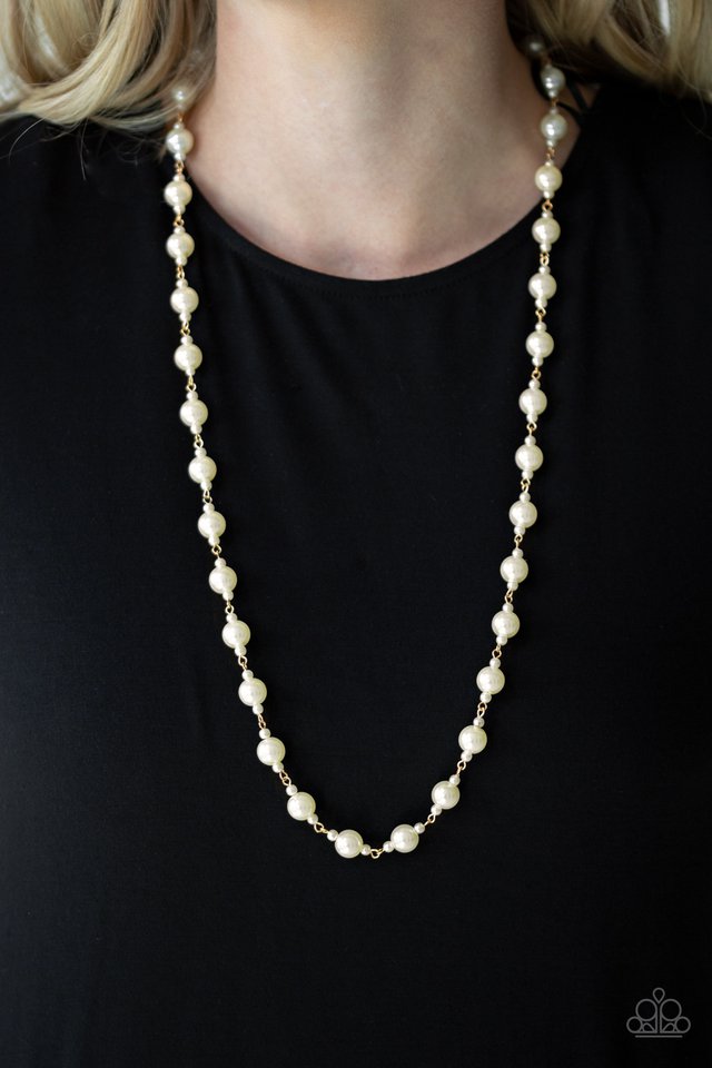 Behind The Scenes - Gold - Paparazzi Necklace Image