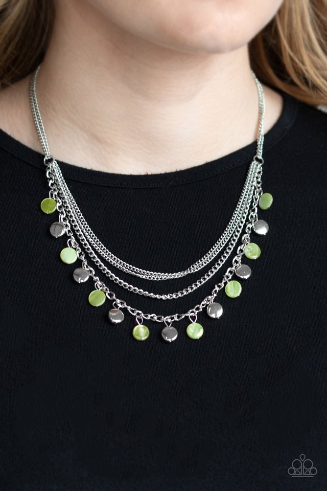 Beach Flavor - Green - Paparazzi Necklace Image
