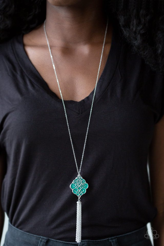 Malibu Mandala - Green - Paparazzi Necklace Image