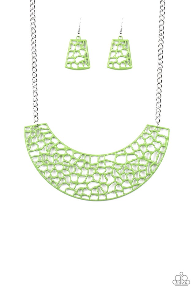 Powerful Prowl - Green - Paparazzi Necklace Image